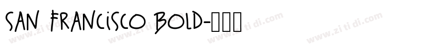 San Francisco Bold字体转换